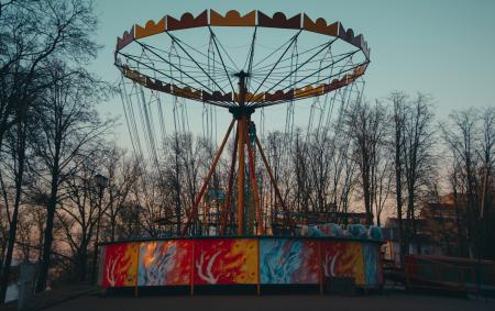 Skyflyer during Sunset