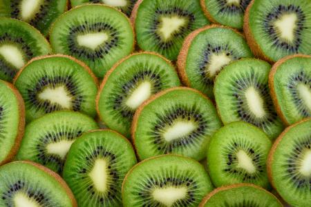 Sliced Kiwi Fruits