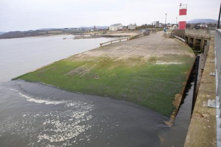 Slipway in winter