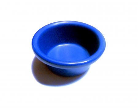 Small blue dipping cup