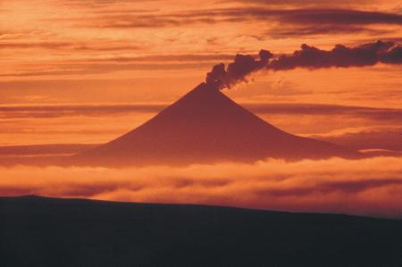 Smoke coming from the Mountain