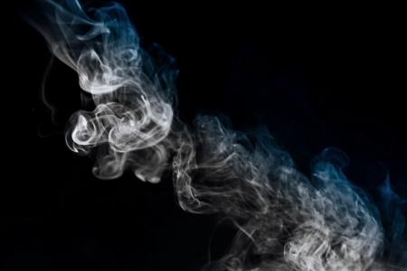 Smoke on black