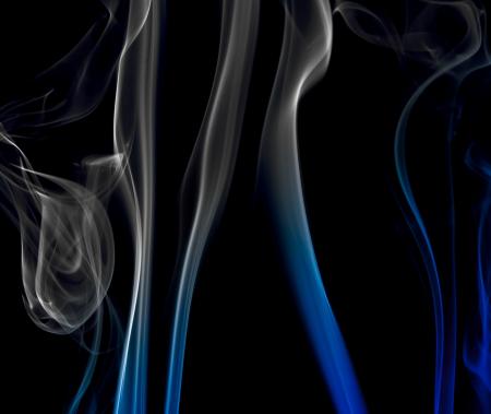 Smoke on black