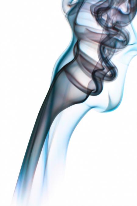 Smoke on white