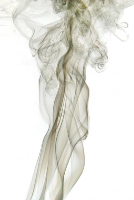 Smoke on white