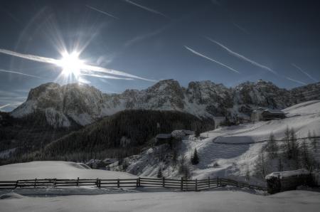 Snow Covered Mountain Illustration