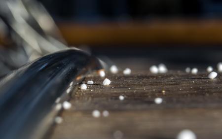 Snowflakes on the bench