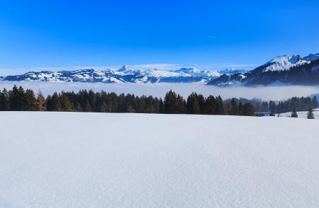 Snowy Mountain Under Blue Sky