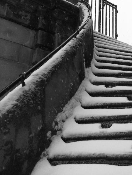 Snowy steps