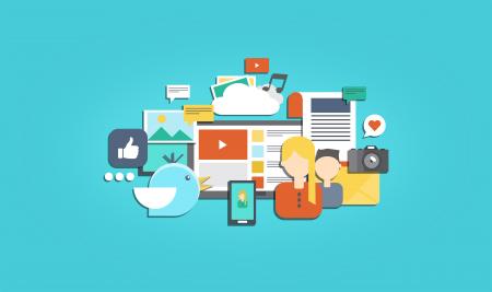 Social Media and Social Marketing - Illustration