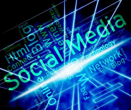 Social Media Represents News Feed And Forums