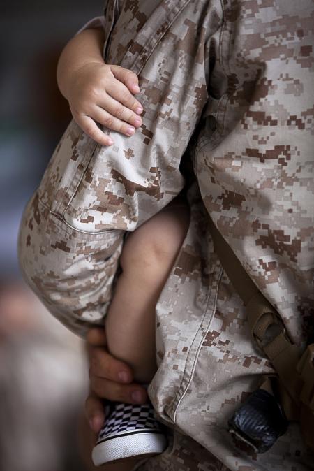 Soldier with his Kid