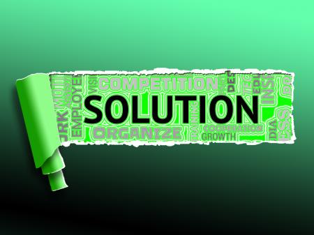 Solution Icons Represent Solving Successful And Resolution