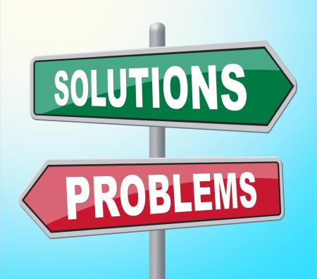 Solutions Problems Means Difficult Situation And Achievement