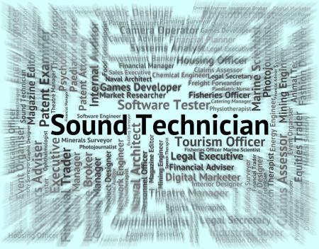 Sound Technician Represents Skilled Worker And Artisan