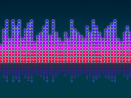 Soundwaves Background Means Making Music And DJing