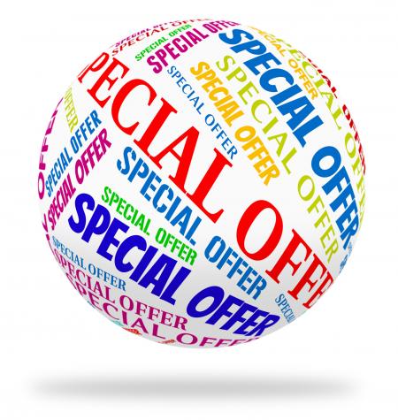 Special Offer Shows Words Sales And Notable