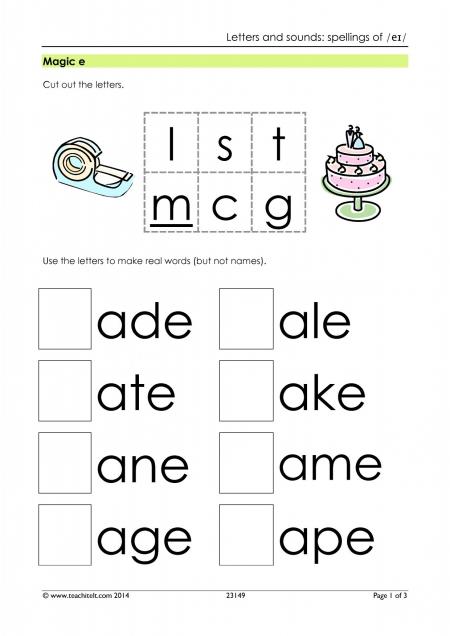 Spelling letters