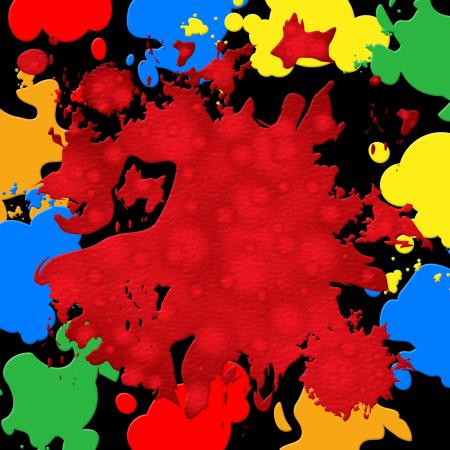 Splash Background Represents Paint Colors And Spatter