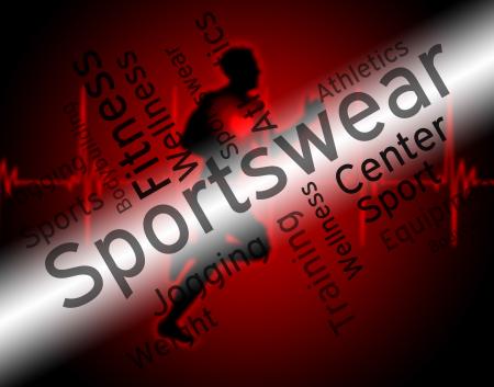 Sportswear Word Indicates Shirt Garments And Words