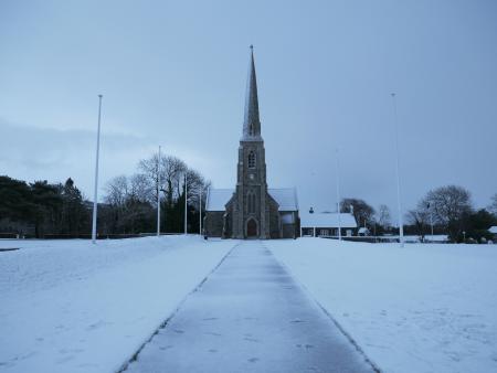 St. John's Church in snow, 2017