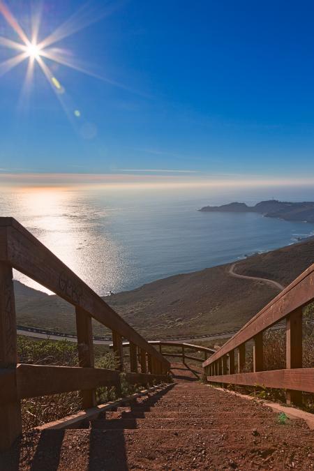 Stairway to San Francisco Bay - HDR