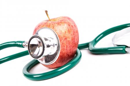 Stethoscope and Apple