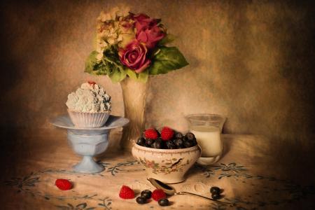 Still Life - Berries on the Table