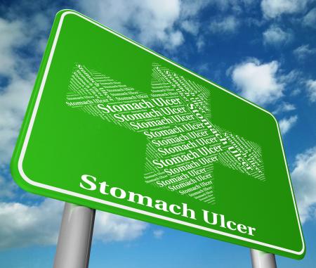 Stomach Ulcer Indicates Ill Health And Abdomens