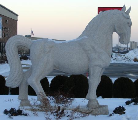 Stone Horse Statue
