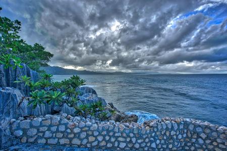 Stone Path Along Sea, Haiti