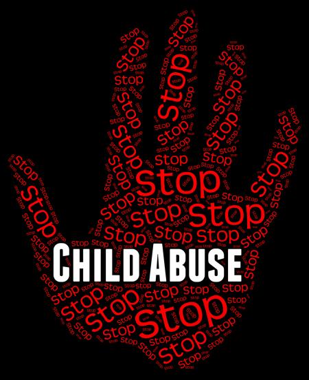 Stop Child Abuse Represents No Childhood And Mistreat
