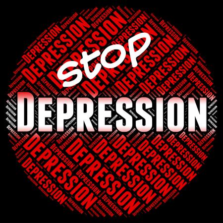 Stop Depression Represents Lost Hope And Anxious