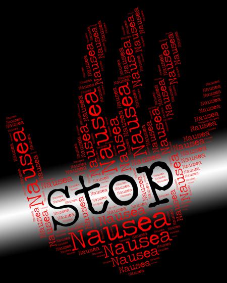 Stop Nausea Shows Throw Up And Control