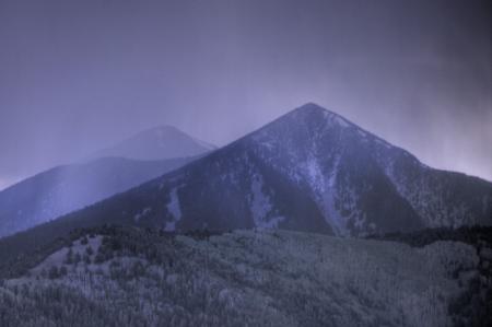 Storm clouds over the Peaks (HDR)