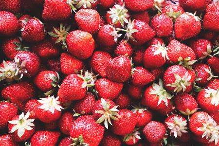 Strawberries background