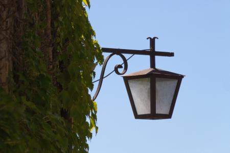Street lamp in old city