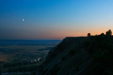 summer night landscape