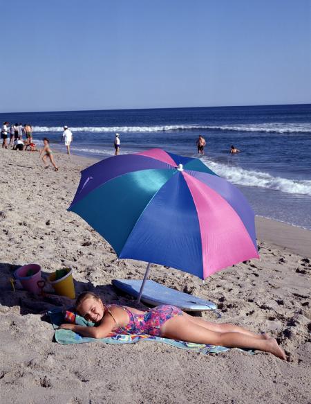 Sunbathing on the Beach