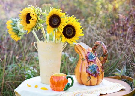 Sunflowers at the Table