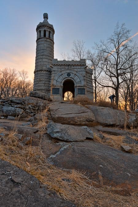 Sunrise Gettysburg Castle - HDR