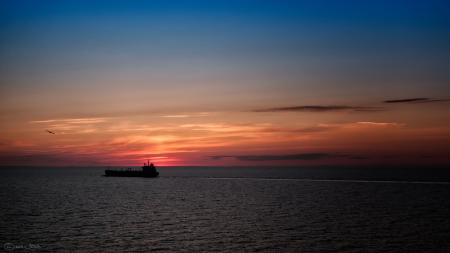 Sunset on the Baltic Sea