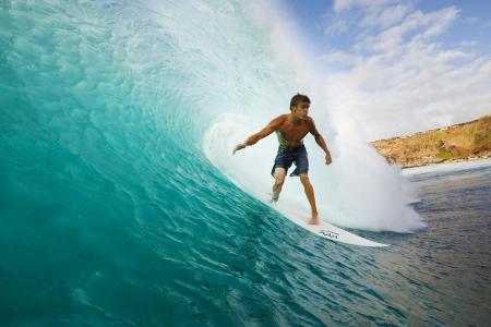 Surfing in Hawaii