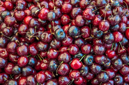 Sweet cherries as a background