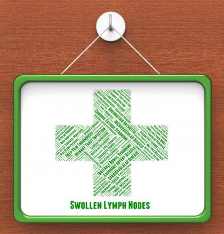 Swollen Lymph Nodes Shows Ill Health And Affliction