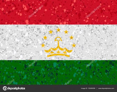 Tajikistan Grunge Flag
