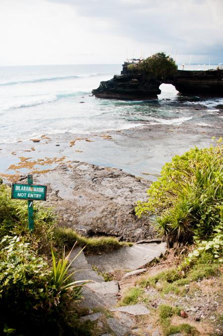 Tanah Lot Temple on Sea in Bali Island