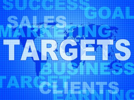 Targets Words Represents Projection Business And Aiming