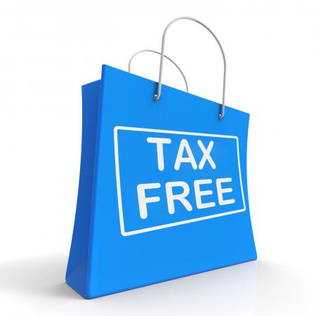 Tax Free Shopping Bag Shows No Duty Taxation