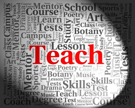 Teach Word Means Give Lessons And Coaching